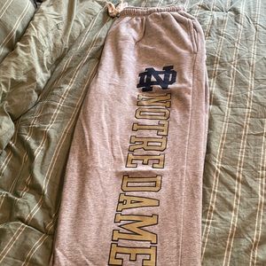 Gray Notre Dame sweatpants